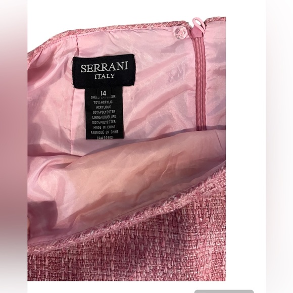 Serrani Italy Super Cute Pink Skirt Suit Set - Picture 4 of 8